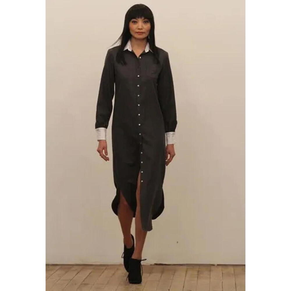 The Vessel.by Lois Long Sleeve Shirt Dress RTW Fall 2010